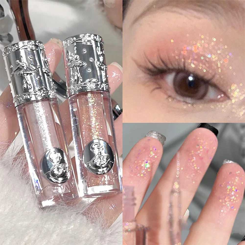 Liquid Eyeshadow Pearlescent Shimmer Long Lasting Monochrome Pearly Fine Sparkling Sequins Eye Shadow Highlighter Quick DryingCL24812
