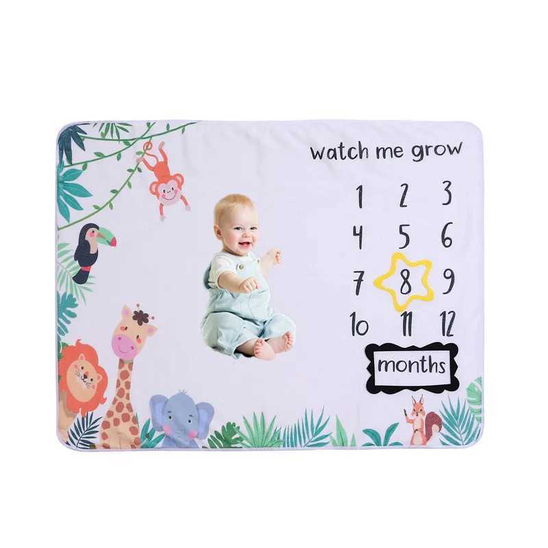 Premium Flannel Blanket for Baby Photography - Perfect Milestone Monthly Photoshoots AccessoriesW240810