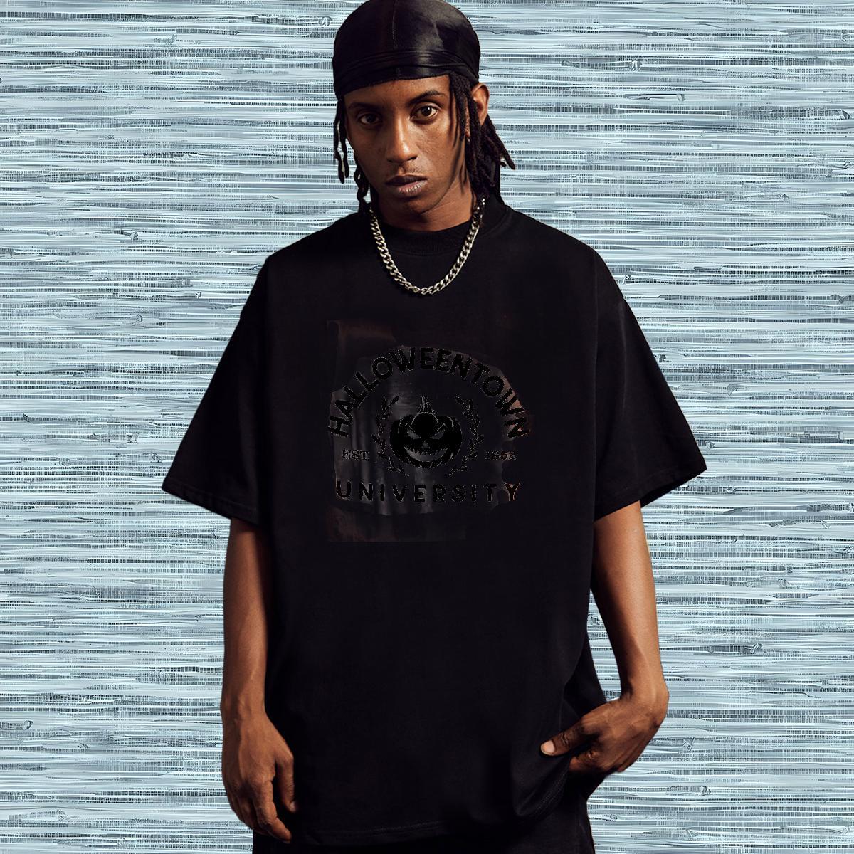 Popular Mens T Shirts pumpkin Pure Cotton Daily Outfit Oversized 230g Cotton Couples T Shirts Fashion Designer Top Tees
