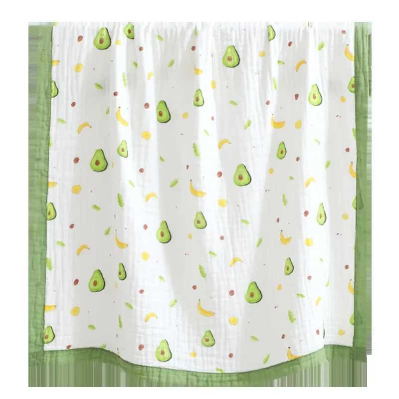 110x110cm Breathable Gauze Swaddle Package 6-Layer Baby Blanket 100% Cotton Baby Bath Towel BlanketW240810