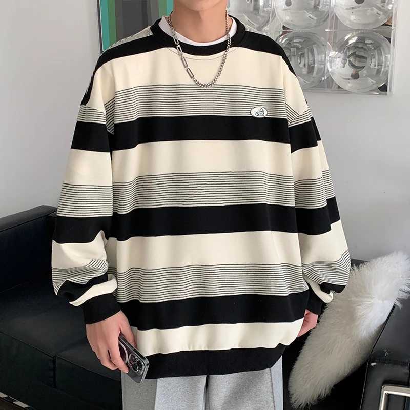 Mens sportswear original brand mens spring clothing Pullover Harajuku hip-hop Pullover oversized sportswear mens clothingW240724