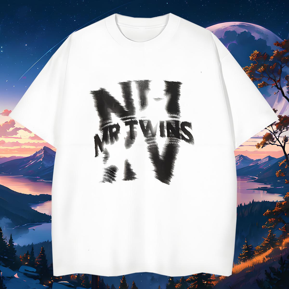 Free Shipping Men Tees letter 230g Pure Cotton Home Outdoor Breathable Short Sleeve Mens T Shirts Plus Size Custom Wholesale Clothings