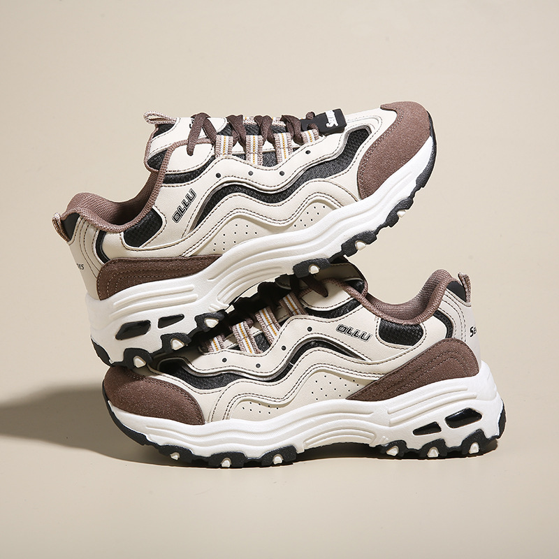 Ddmysports Spring New Dad For Female Students Korean Version Sports Casual Thick Soled High Rise Running Shoes SK Outdoor Shoes