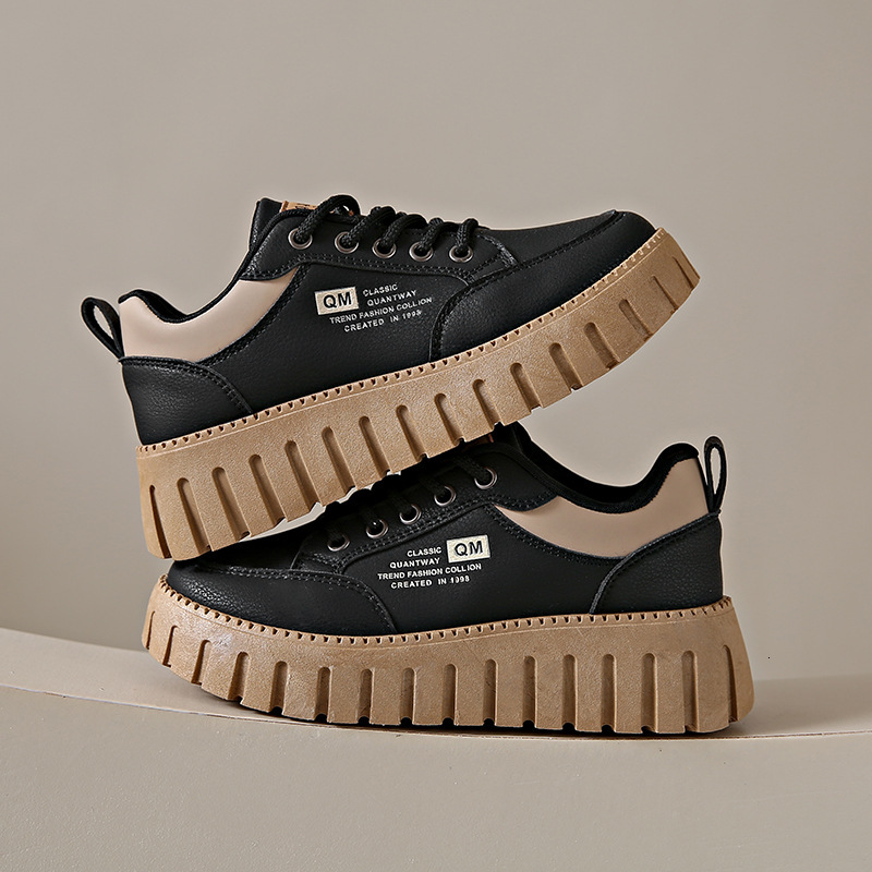Ddmysports Little White Female New Student Korean Edition Instagram Trendy Versatile Thick Sole Board Spring And Autumn Casual Shoes XQ Outdoor