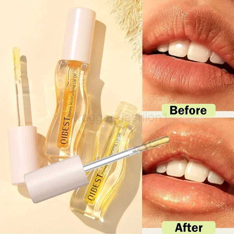 Honey Shiny Lip Oil Moisturizing Anti-dry Lip Balm Easy To Carry Anti-cracking Water Gloss Hydrating Lipstick Lip Care CosmeticsXJ240812