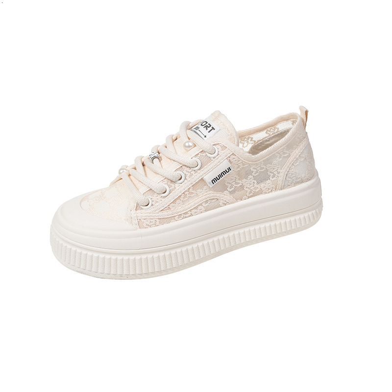 Ddmysports Xiaoxiangfeng Fisherman S Women Little White New Summer Breathable Mesh Thick Sole Versatile Matcake Shoes Outdoor