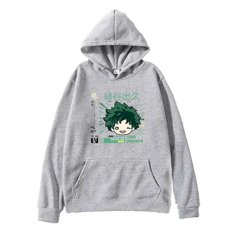 Midoriya Izuku Toga My Hero Academia Hoodies Clothing Women Men Cartoon Printed Sweatshirts Comfortable Oversized StreetwearXJ240812