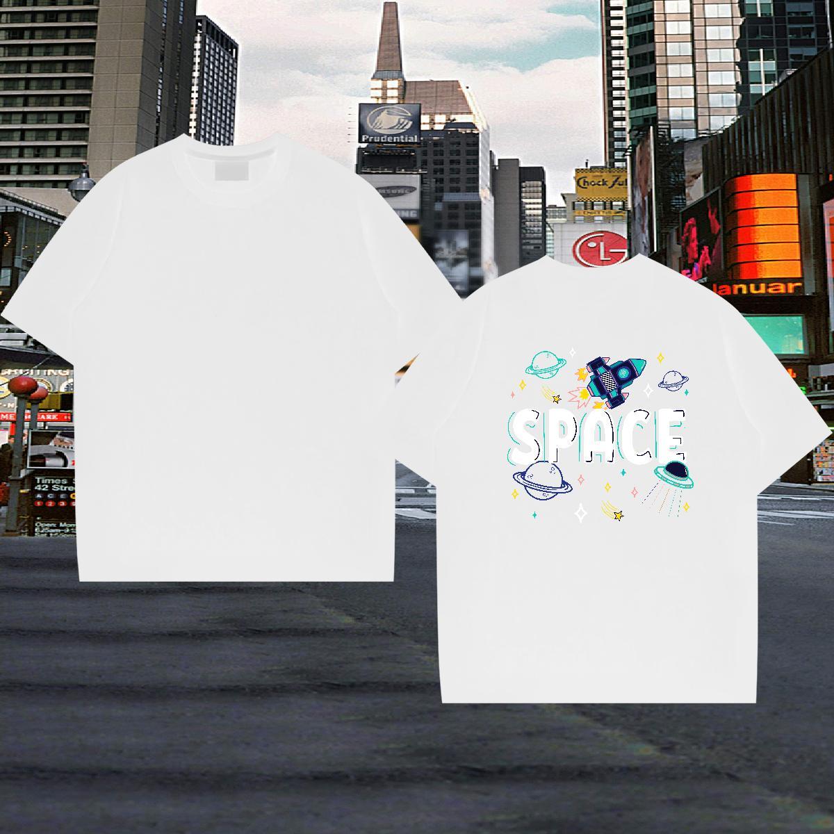 Custom T-Shirts ET Tops Shirt 230g Pure Cotton Sports Casual TOP Quality Custom Printing Breathable Crew Neck Men Clothes T-Shirt