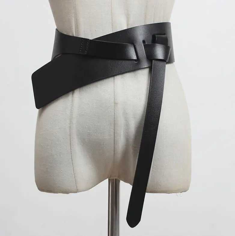 Belts Womens runway fashion genuine leather Cummerbunds womens tight corset belt decoration wide belt R3097 tight corset cincura Y2408108ISS