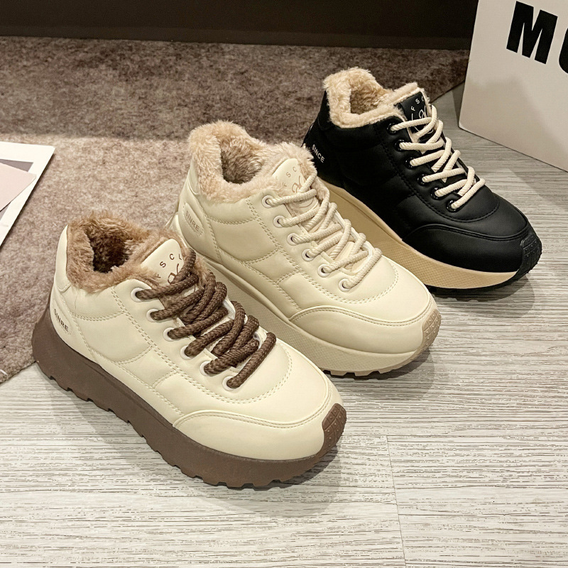 Ddmysports Forrest Gump Women S Spring Autumn Winter Velvet Versatile Thick Sole Student Anti Slip Casual Sports Shoes GM Outdoor