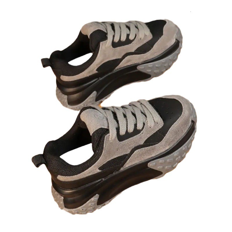 Ddmysports Super Hot Street Dad Women Spring And Autumn New Style Thick Sole Height Increasing Small Versatile Casual Sports Shoes Outdoor Shoes
