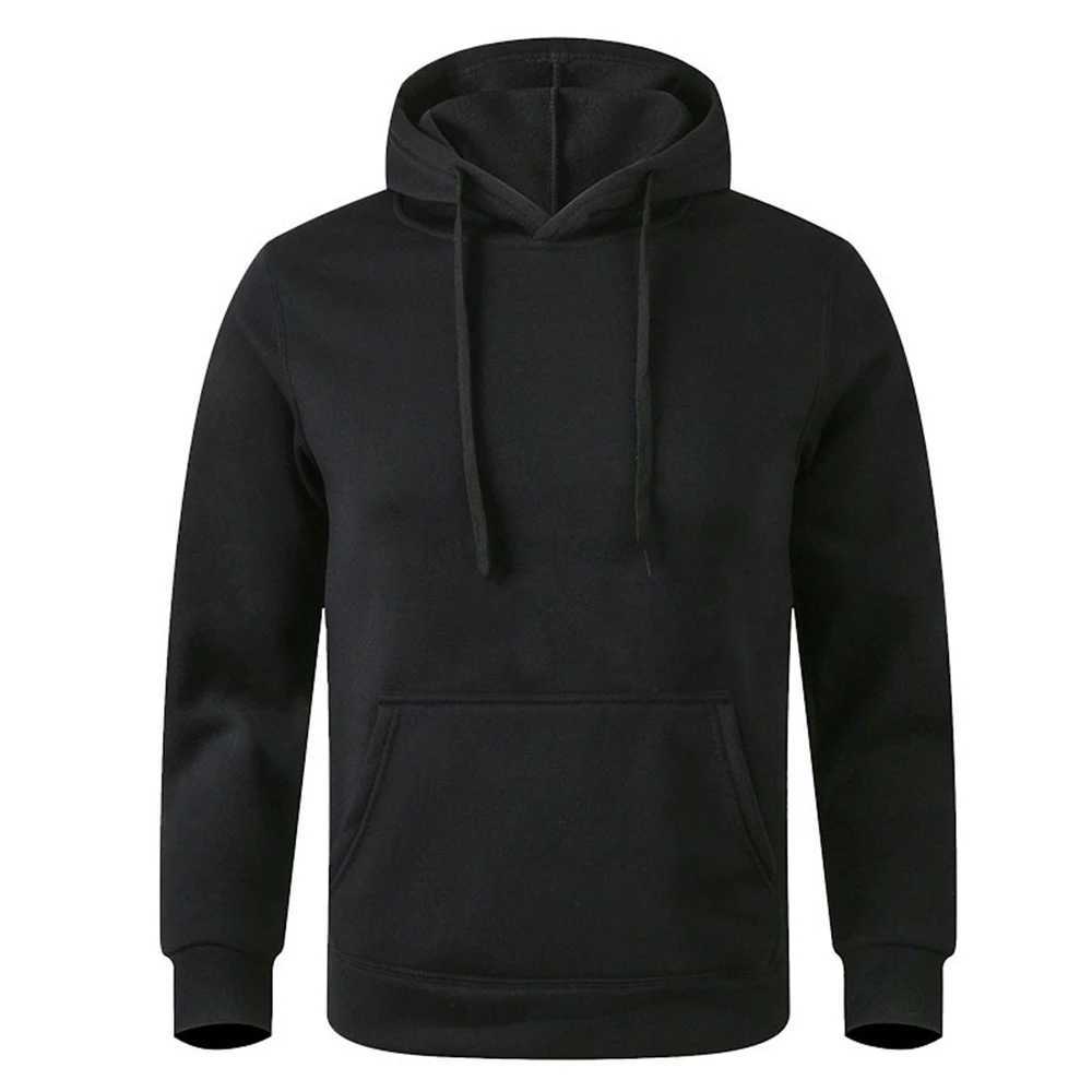 Mens and Womens Warm Sweatshirt Casual Solid Color Streetwear Pullovers Sport Fitness Pocket Hoodies Multi ColorXJ240812