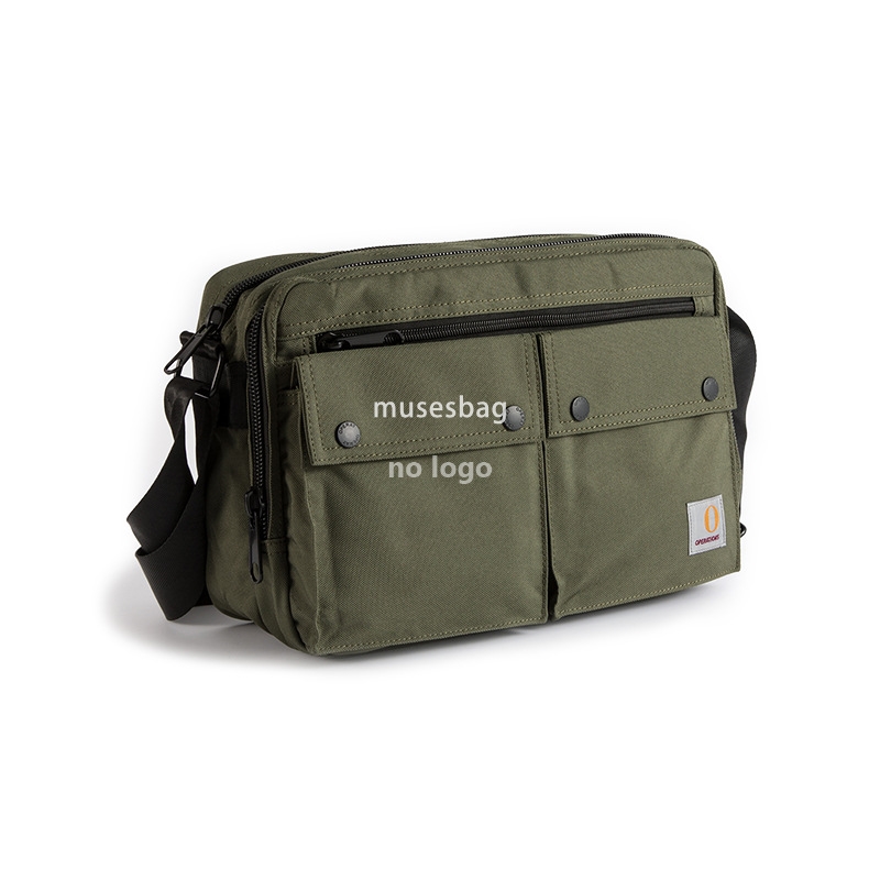 Korean version of men's shoulder bag fashion student crossbody bag single shoulder bag Japanese school style simple canvas satchel tide