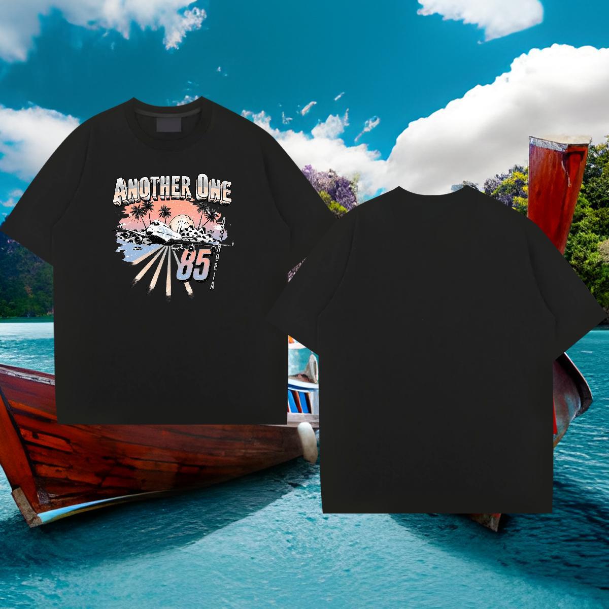 New Mens T Shirts tree Clothings 230g Pure Cotton Sport Brand Plus Size Cartoon Breathable Couples T Shirts