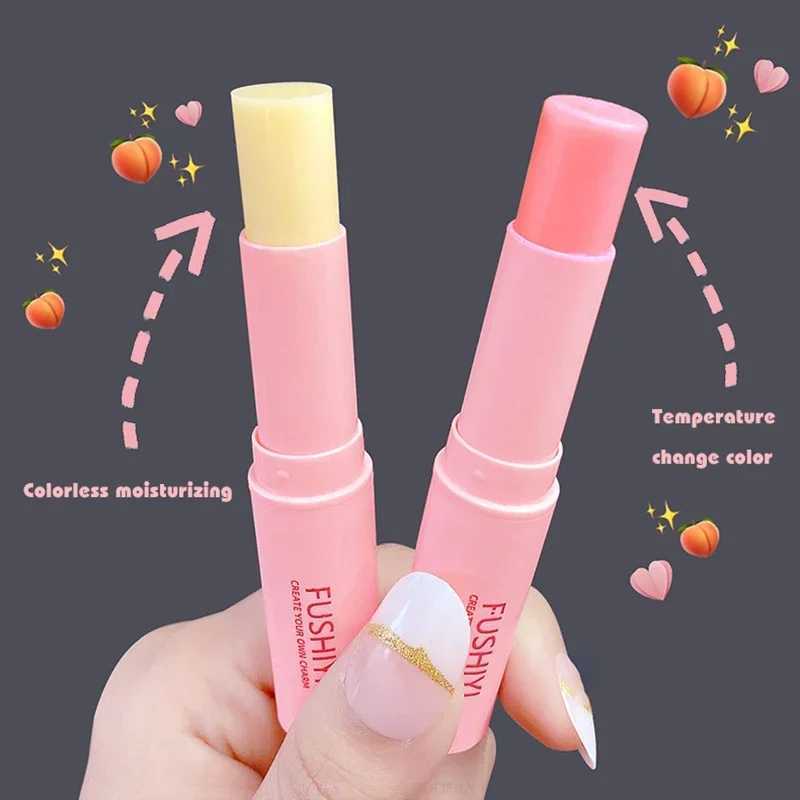Peach lipstick Colorless long-lasting moisturizing lipstick Temperature change Color lipstick Anti drying moisturizing lipstick W240810