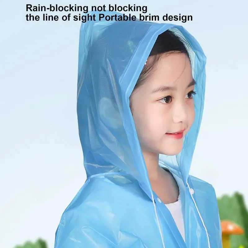 Boys Rain Jacket Rain Poncho Reusable Rain Jacket Girls Toddler Raincoat Skin-Friendly Waterproof Rain Jacket Boys Kids Rain Y240810