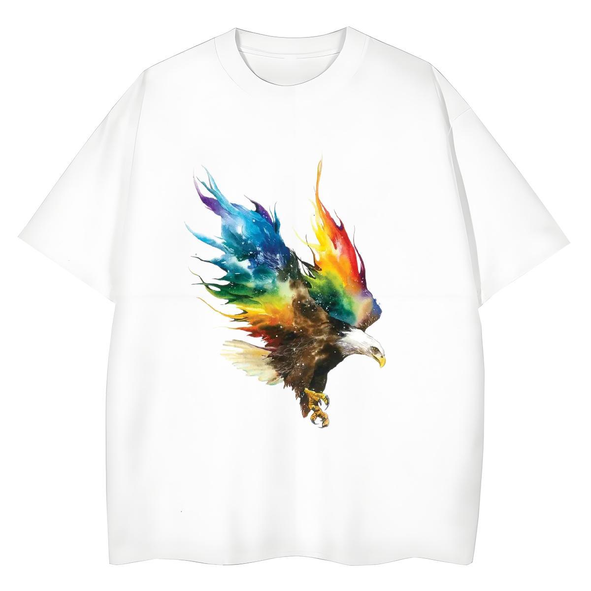 Cool Design Mens T Shirts eagle Short Sleeve O-Neck Sports Casual Custom Printed 230g 100% Cotton Men Tops Tees Factory Direct Tees Shirts