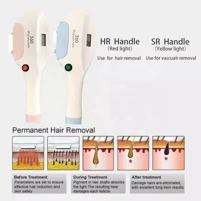 Newest Multifunction carbon 4 in 1 q switched nd yag laser hair removal machines rf face skin opt ipl hair remove diodelaser hair removal Equipment