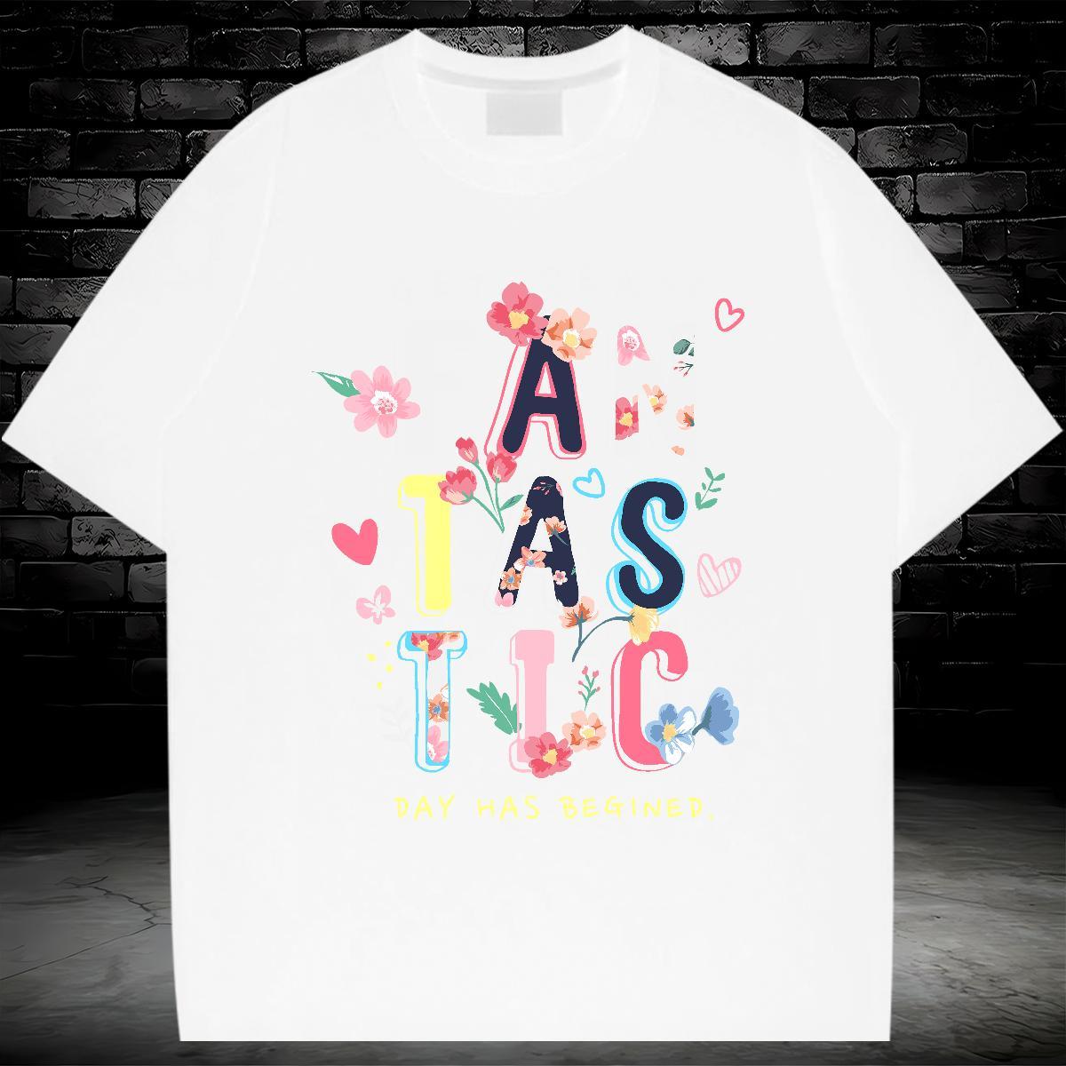 Fashion T-Shirts letter Tops 100% Cotton 230g Beach Cool Design Anime Print Breathable Soft Tshirt for Man Woman