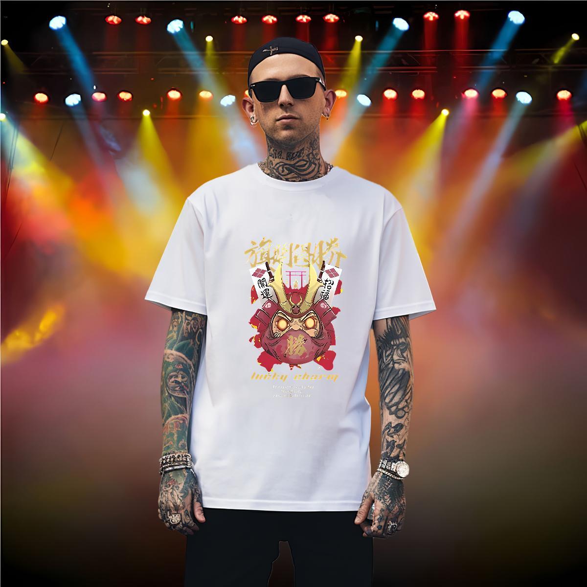 T Shirts Men 230g 100% Cotton Casual Beach Breathable Custom Anime Men Tees Factory Direct Cool Design Wear
