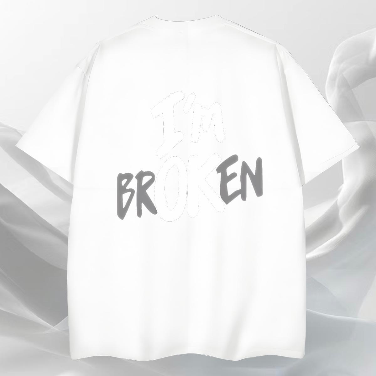 DIY Man T Shirts letter Tees 100% Cotton 230g Casual Daily Wear High Quality Custom Print Plus Size Breathable Soft Men Tshirts