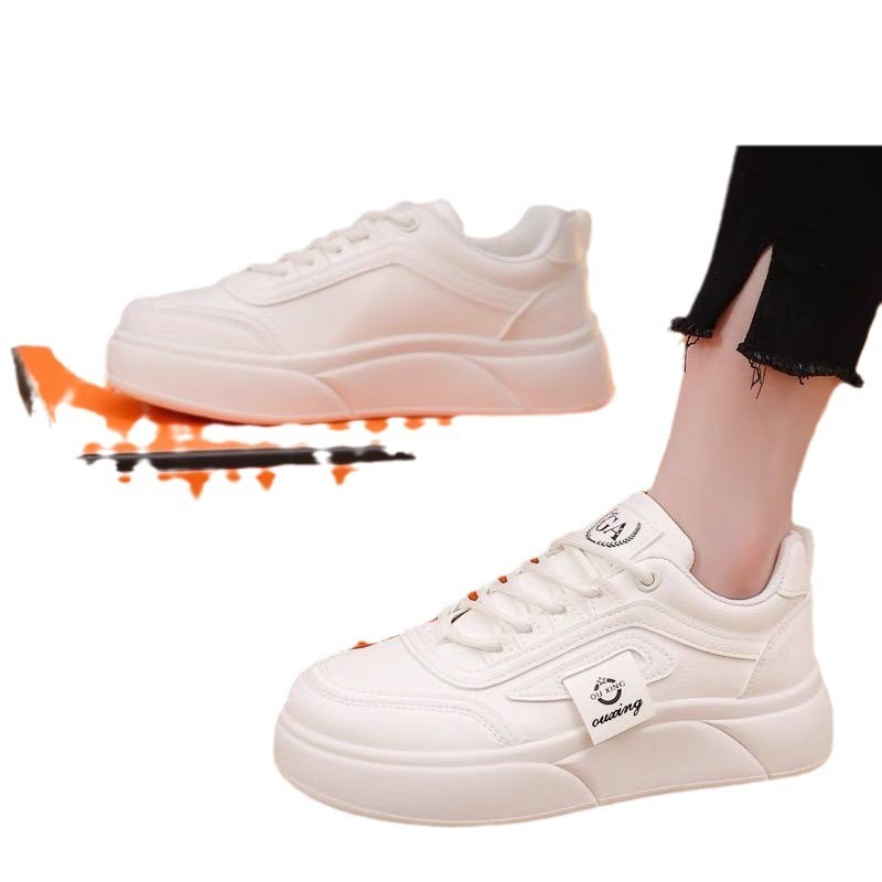 Ddmyoutdoor Stepping On Poop Like Sponge Bottom Flat Sports For Women New Spring And Autumn Styles Student Internet Famous White Outdoor Shoes