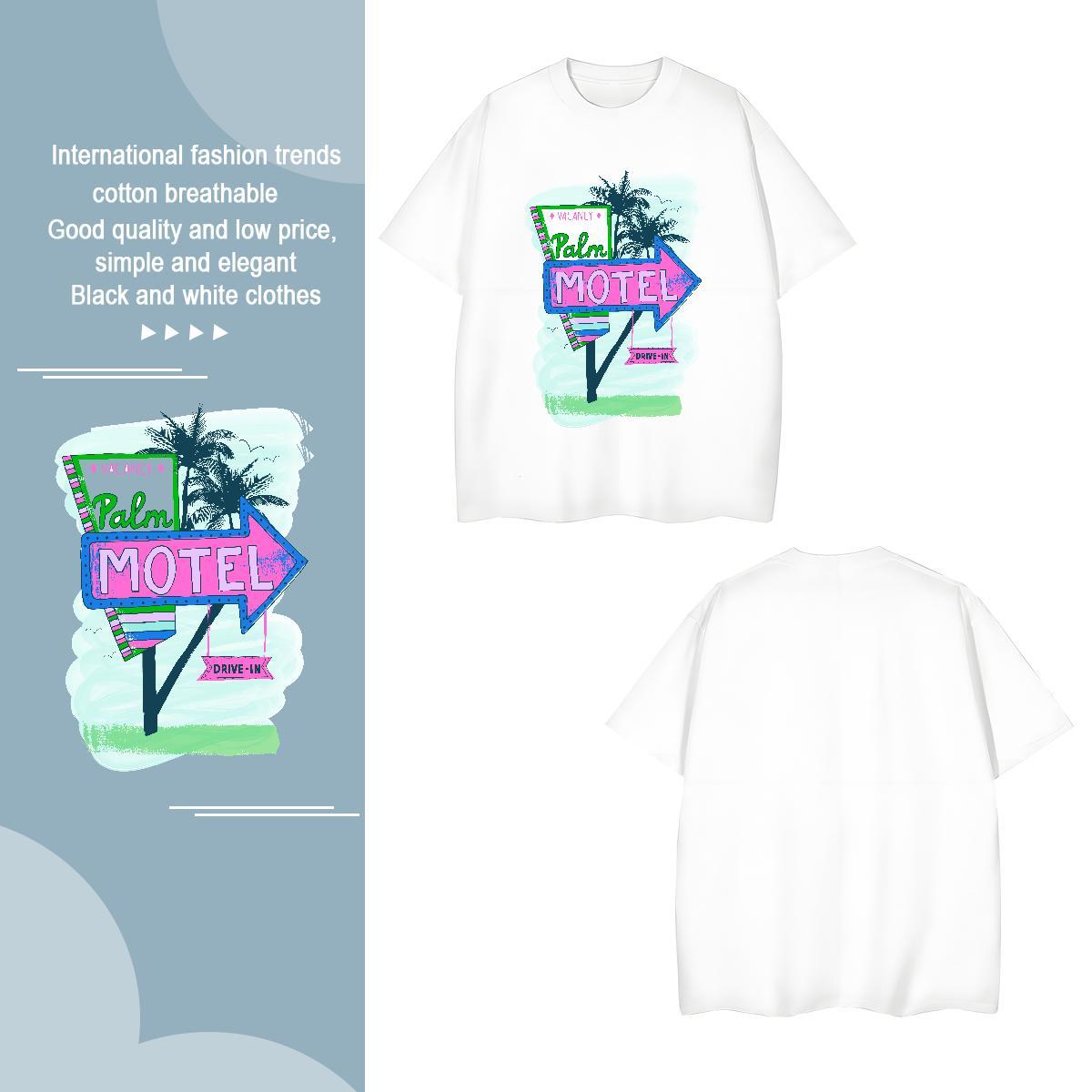 Loose Fit Tshirt for Man Woman tree 230g Cotton Sports Casual Round Neck Short Sleeve T Shirts Men Custom Print Oversized Fashion Designer Tops Tees