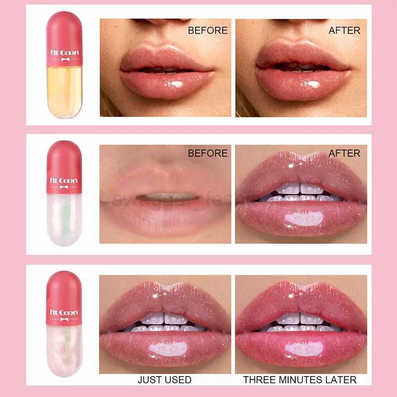 Day Night Instant Volume Lip Plumper Oil Clear Lasting Nourishing Repairing Reduce Lip Fine Line Care Lip Sexy Beauty CosmeticXJ240812