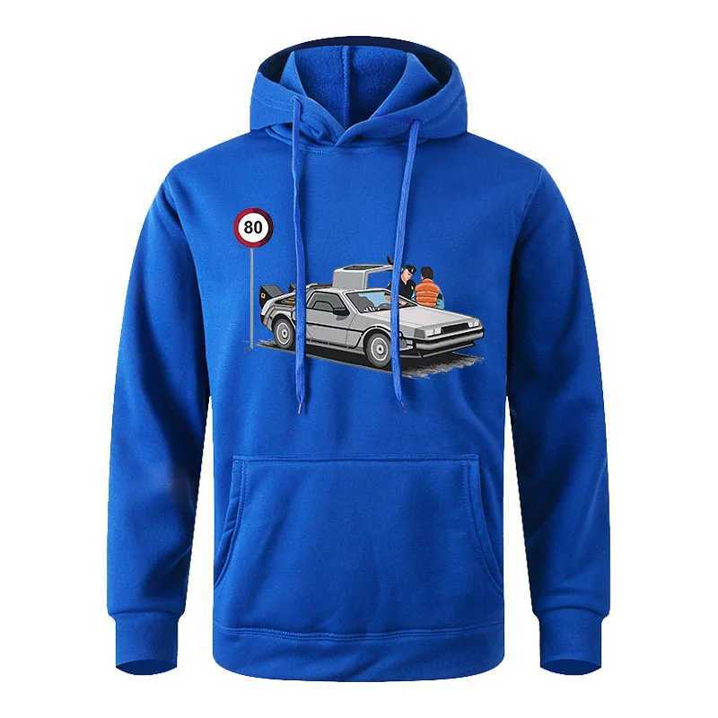 2023 New Spring/Summer Casual Mens Hoodie Fashion and Leisure Trend Mens Loose and Comfortable Sportswear Printed TopW240724
