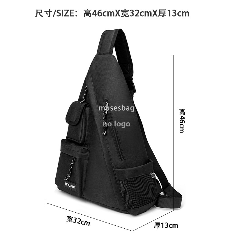 Harajuku street function tooling crossbody bag ins Japanese men Hong Kong style retro backpack large capacity student bag