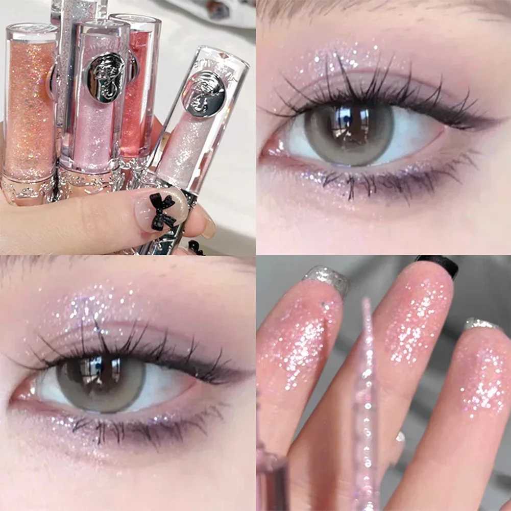 Highlight Eyeshadow Liquid Glitter Sequins Clear Eyeshadow Shiny Long-lasting Waterproof Ballet Style Korean Girl New Eye MakeupCL24812