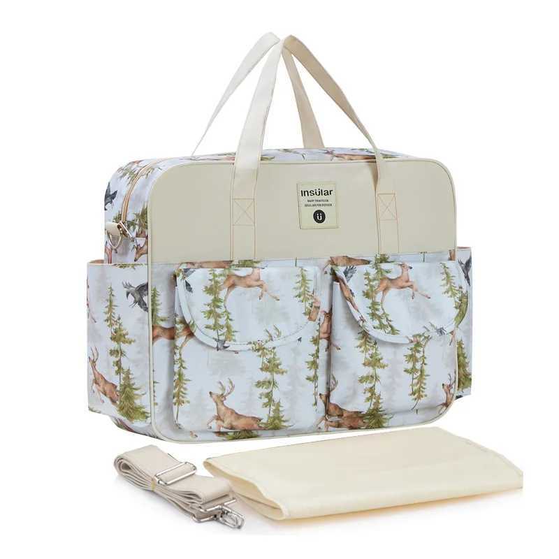 Baby urine bag waterproof mummy backpack large capacity messenger travel bag multifunctional pregnant baby stroller bag W240812