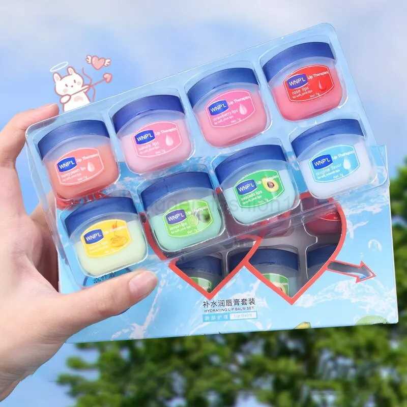 4/6/8pcs Moisturizing Lip Balm Set Whitening Moisturizing Base Natural Plant Base Moisturizing Crack Lip Care Jelly MoisturizerXJ240812
