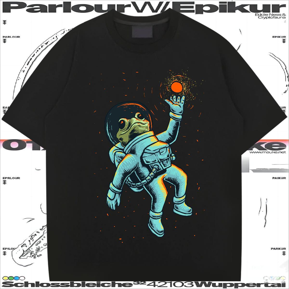 Classic Casual T-Shirts for Men ET Tee Shirt 230g 100% Cotton Outdoor Cool Black White Breathable Short Sleeve Men Tshirts
