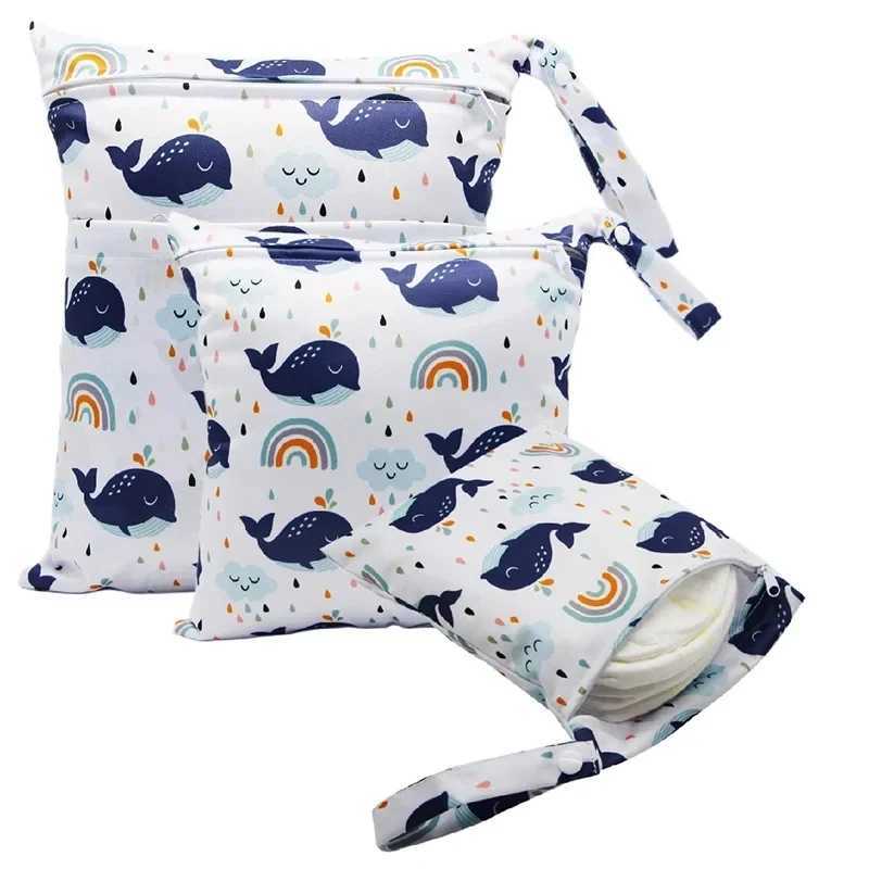 Waterproof diaper bag portable multifunctional baby diaper storage bag cartoon portable childrens storage bag W240812