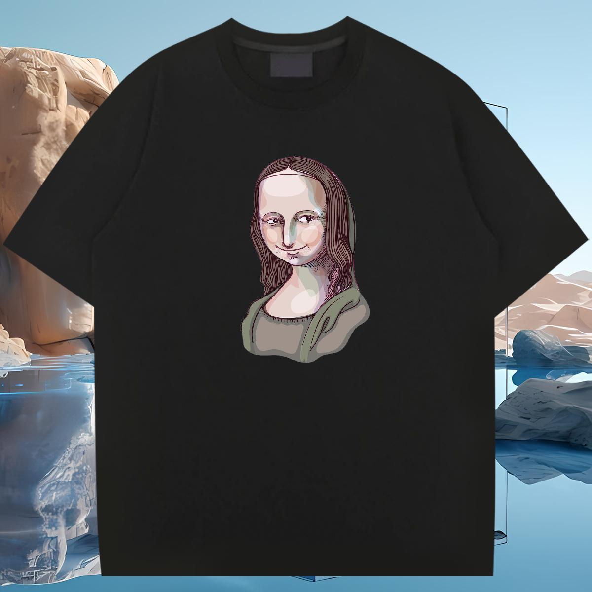 Designer portrait T Shirt For Man Sports Casual Men Clothes T-Shirt 100% Cotton 230g Fashion Designer Breathable Short Sleeve Custom Print Plus Size T