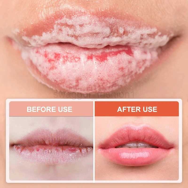 Bubble Lightening Dark Lip Balm Mask Gloss Oil Exfoliation Makeup Removal Face Care Beauty Health Lip Moisturizer Mask ProductsXJ240812
