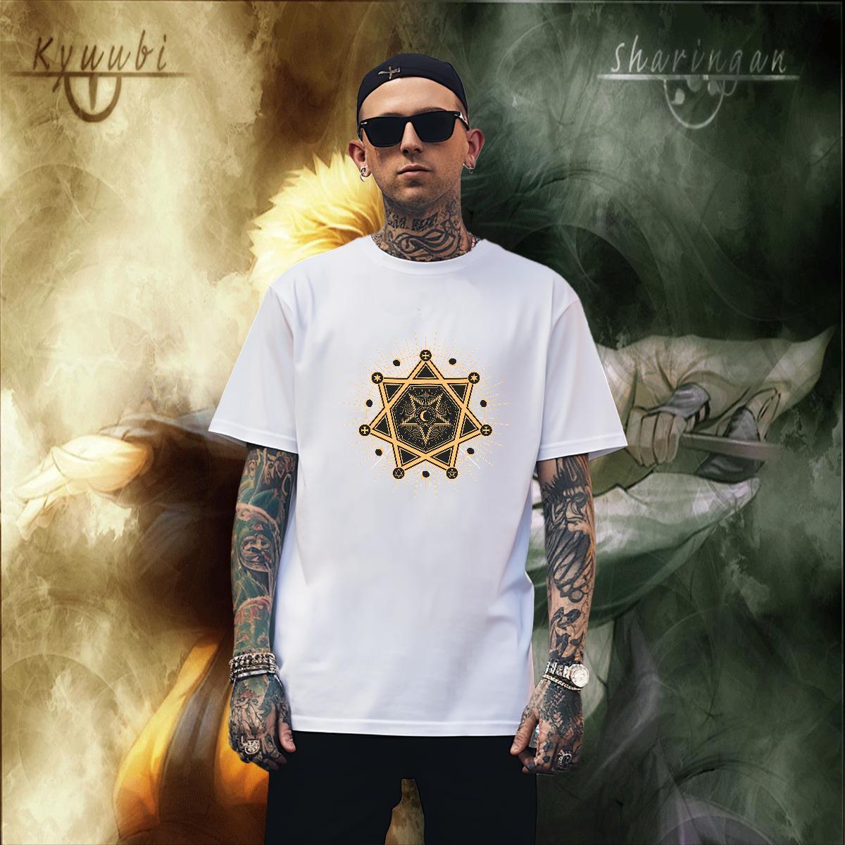 DIY 100% Cotton 230g T Shirt For Man eyes Casual Beach Tshirt for Man Woman Polos O Neck Short Sleeves Popular Oversized 4XL