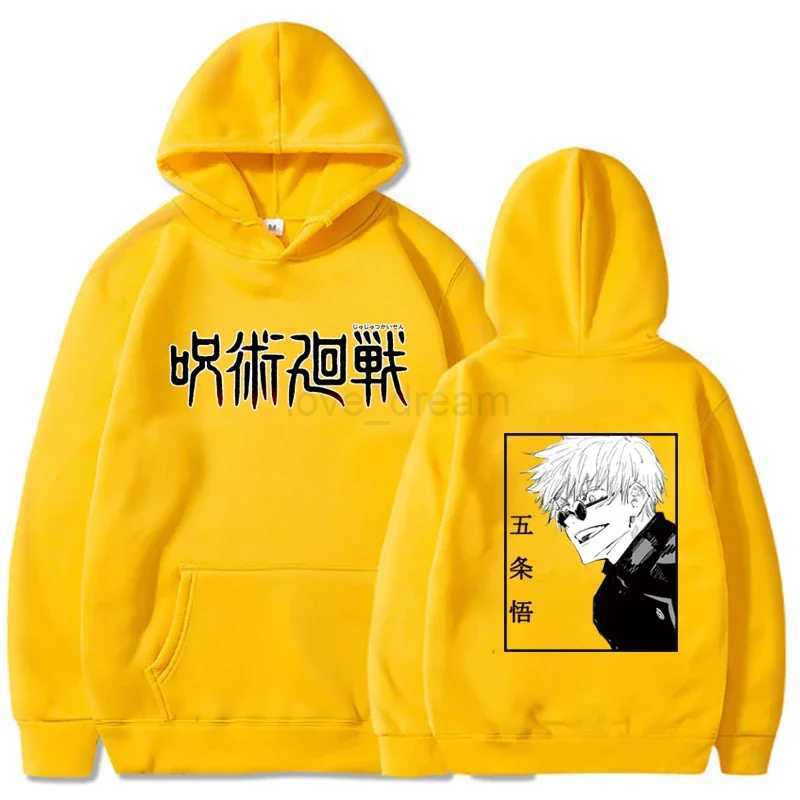 Funny Gojo Satoru Hoodies Jujutsu Kaisen Anime Print Warm Mens Sweatshirts Oversized Manga Clothes Casual Fashion Man HoodiesXJ240812