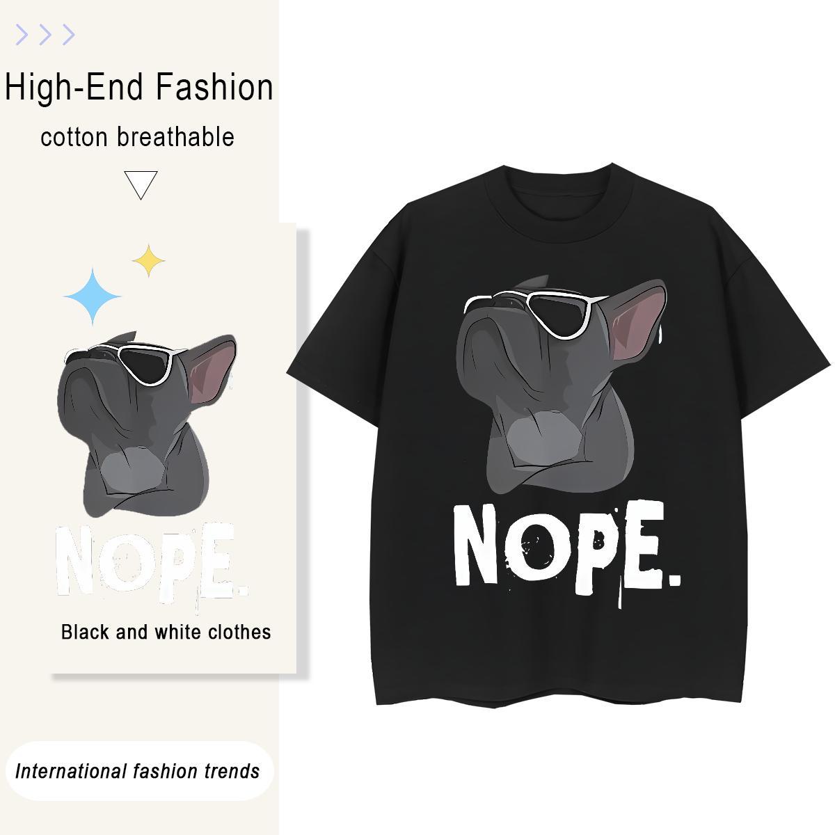 Loose Fit Couples T Shirts Street 230g Cotton Custom Printing Crew Neck T-Shirts New Designer Tees Shirts