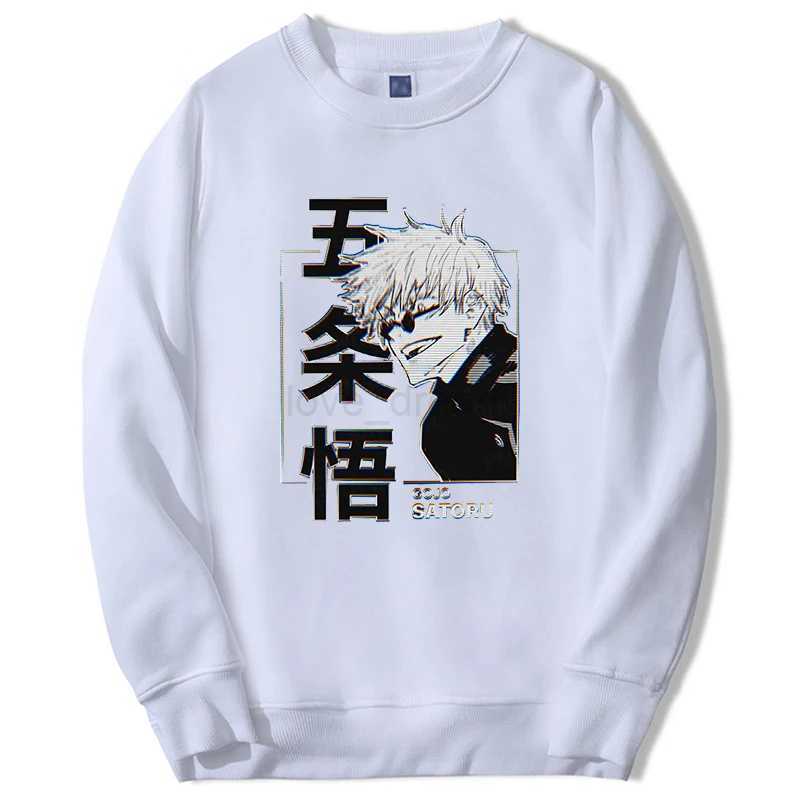 Jujutsu Kaisen Gojo Satoru Hoodie Fashion Designer Sweatshirts Japan Anime Pullover Long Sleeve Harajuku Pink Bigsize StreetwearXJ240812