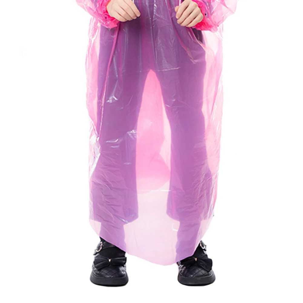 3Pcs Kids Travel Raincoat Waterproof Disposable Emergency Raincoats Plastic Rain Poncho for Outdoor Camping/Recreation/Hiking Y240810