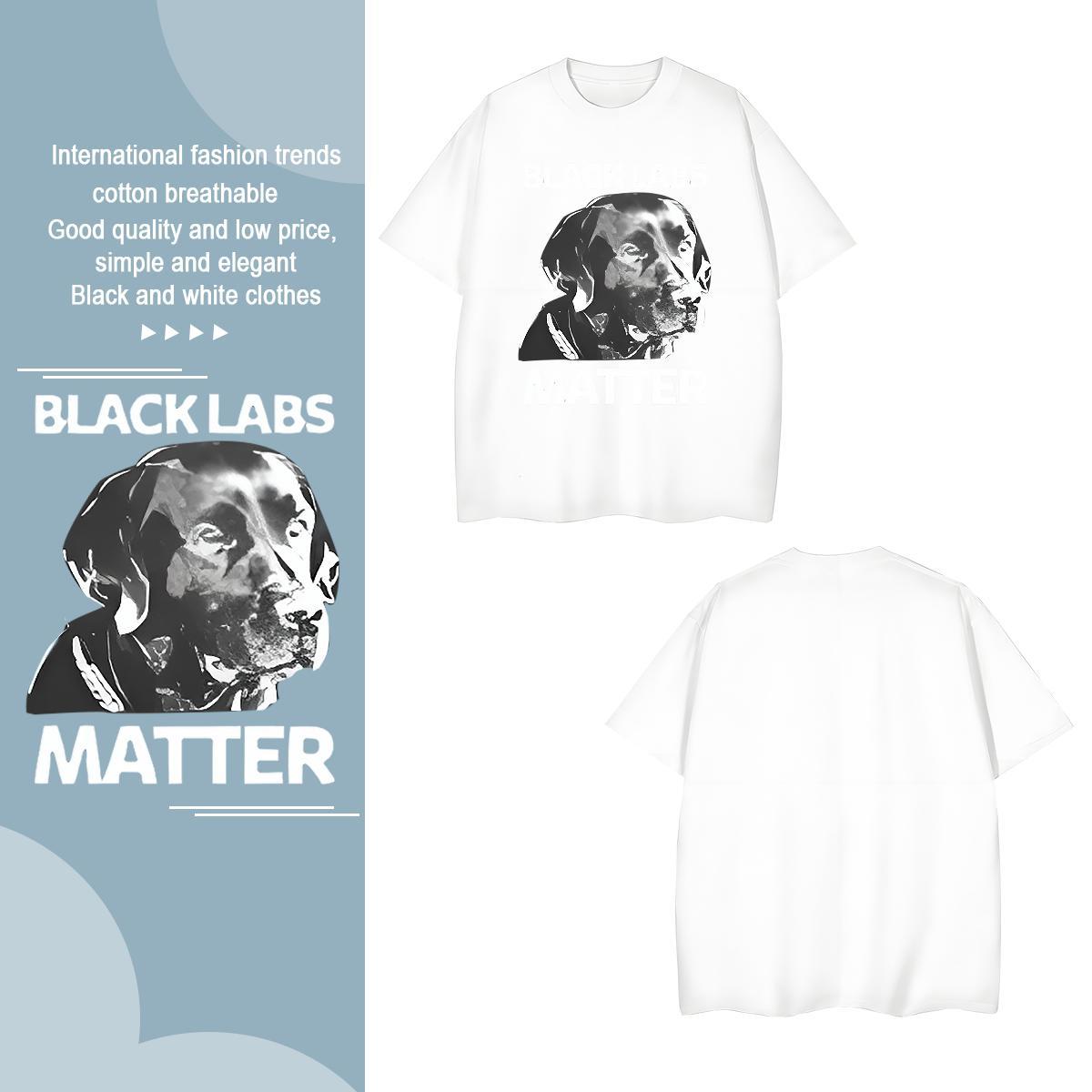 High Quality T Shirts Men dog Breathable Short Sleeve Daily Outfit DIY Printed 230g Cotton Tshirts New Arrival Polos
