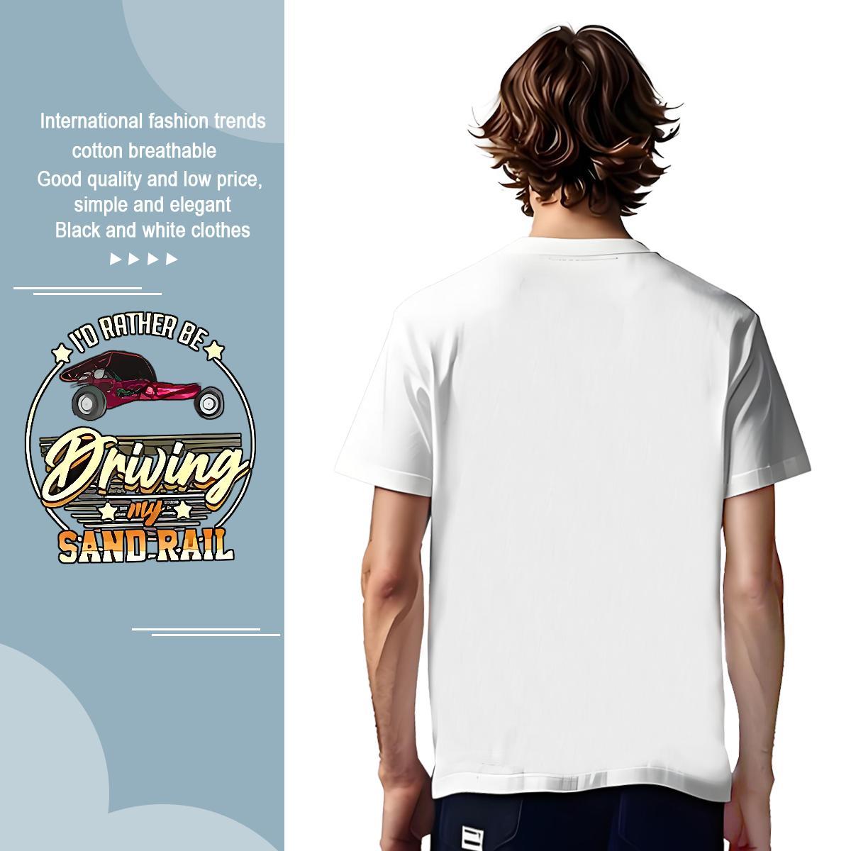 Classic Casual 230g Pure Cotton T Shirt For Man car Anime Printing Street Men Tops Tees Tops Shirt Breathable Designer Graphic