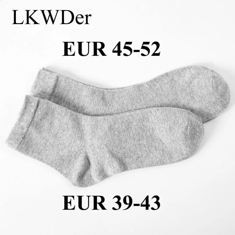 LKWDer 5 Pairs Mens Socks 98% Cotton High Quality Socks Men Large Big Plus Size 495051 Casual Business Sock Calcetines Hombre 240812