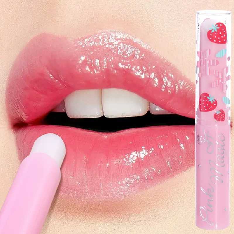 Strawberry Color-Changing Lipstick Waterproof Temperature Change Color Moisturizing Lipsticks Long Lasting Nutritious Lip BalmXJ240812