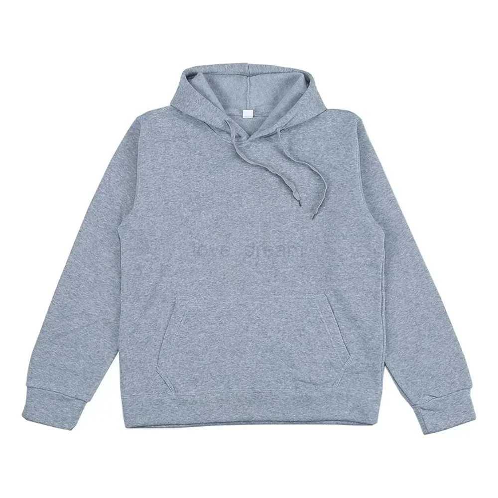 Autumn and Winter New Mens and Womens Sweatshirt Fashion Solid Hooded Sweater Hip Hop Fleece Pullover Street ApparelXJ240812