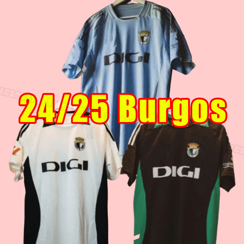 24 25 Burgos kid kits CF Soccer Jerseys 2024 2025 CAMISETA BERMEJO MUMO LOCAL VISITANTE Equipacion Home Away Football Shirts Men Uniforms calcio chico cabrito
