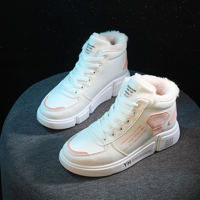 Ddmysports Cotton Winter Warm And Velvet Korean Edition Versatile Women S Shoes Student Snow Boots Outdoor