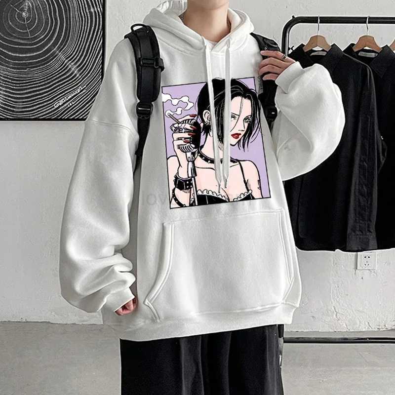 Japan Anime NANA Plus Size Hoodie Oosaki Nana Hooded Women Sweatshirts Harajuku Long Sleeve Female Pullover Casual Clothes TopsXJ240812